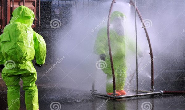 Military personnel decontamination